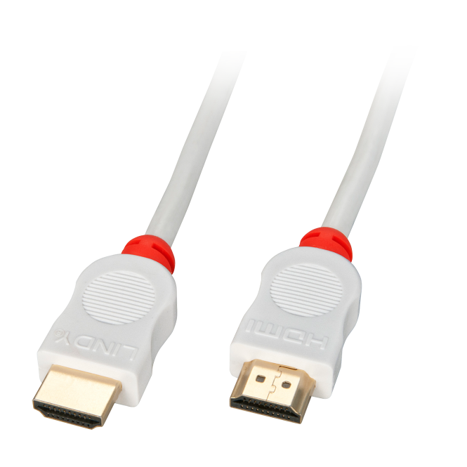 Lindy Câble HDMI High Speed, blanc, 0.5m 