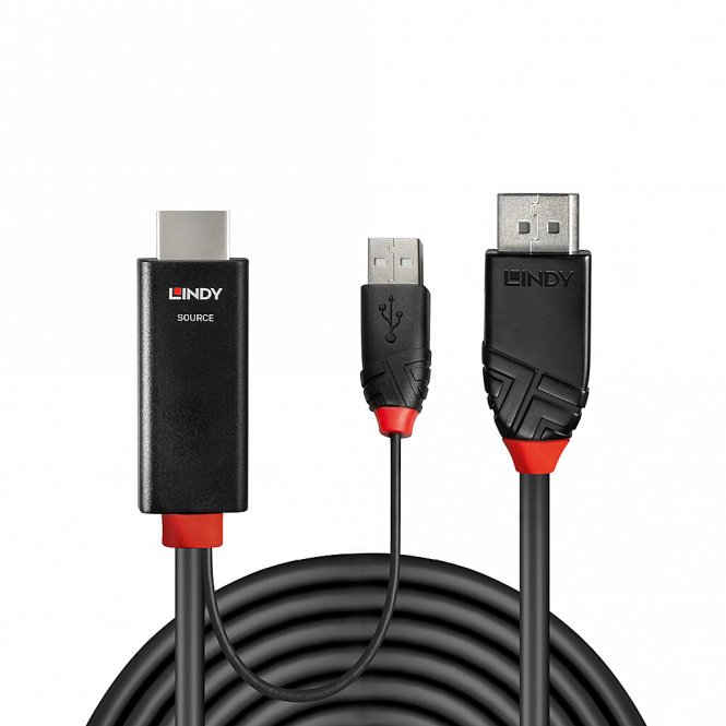 Lindy Câble HDMI vers DisplayPort, 2m 