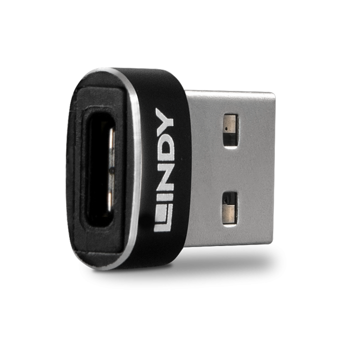 Lindy Adaptateur compact USB 2.0 Type A vers C 
