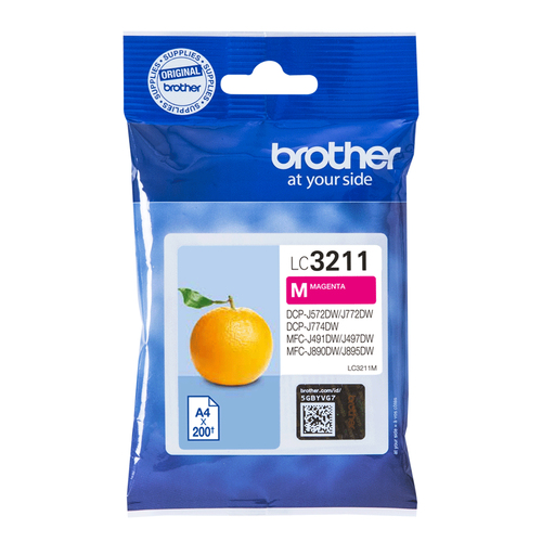 Brother LC3211M - Magenta - original - cartouche d'encre - pour Brother DCP-J572DW, DCP-J772DW, DCP-J774DW, MFC-J890DN, MFC-J890DW, MFC-J890DWN 