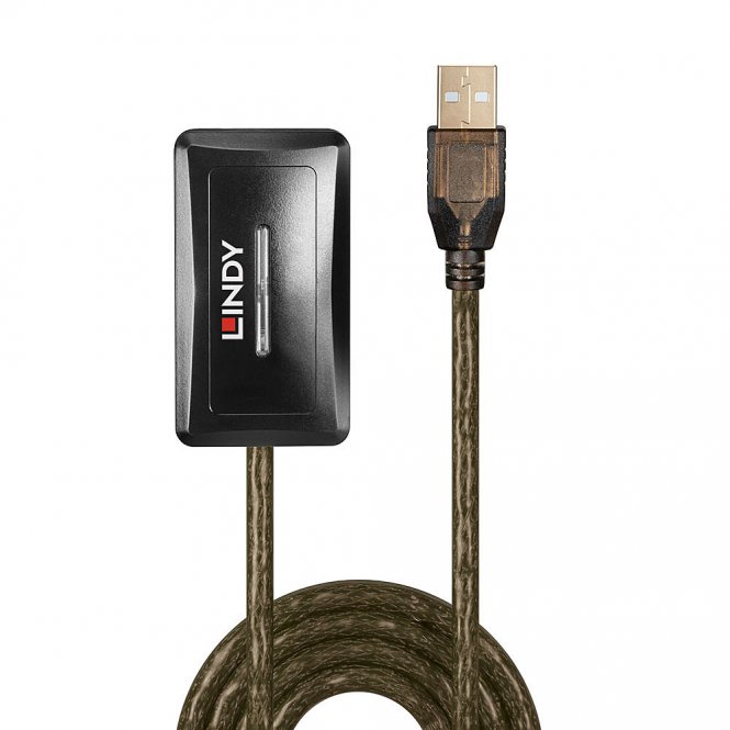 Lindy Rallonge Active USB 2.0 avec Hub, 10m 