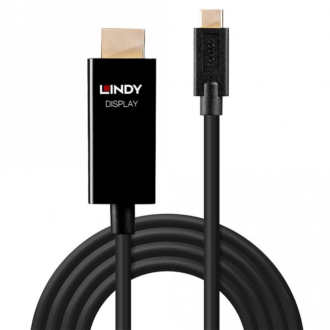 Lindy Câble adaptateur USB type C vers HDMI 4K60 avec HDR, 2m 