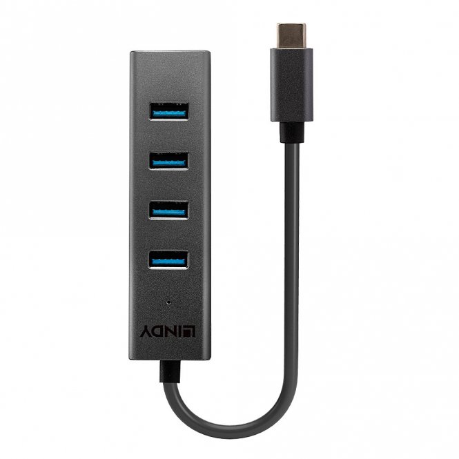 Lindy Hub USB 3.2 Gen 1 Type C 4 ports 