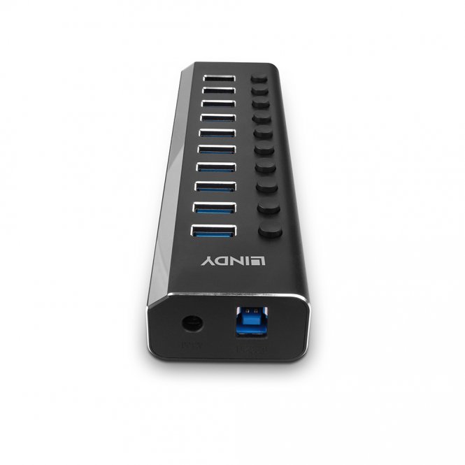 Lindy Hub USB 3.0 10 ports avec interrupteurs On/Off 