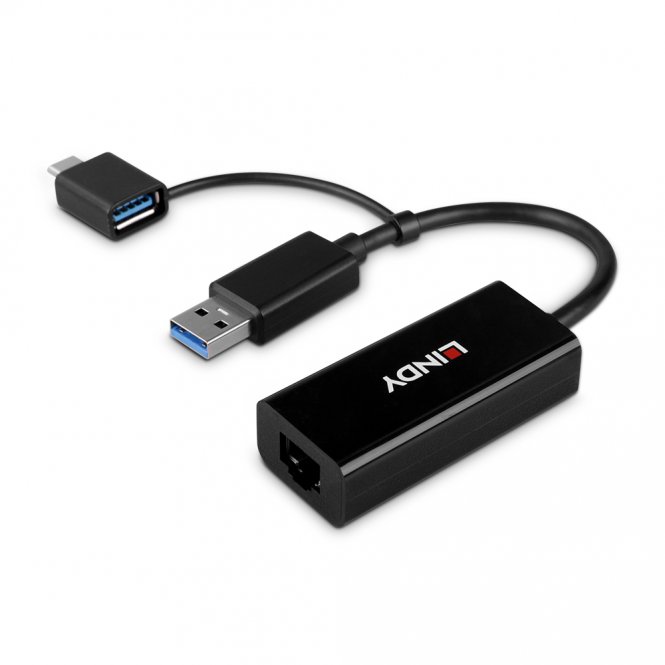 Lindy Convertisseur USB 3.2 Gen 1 vers Ethernet Gigabit 