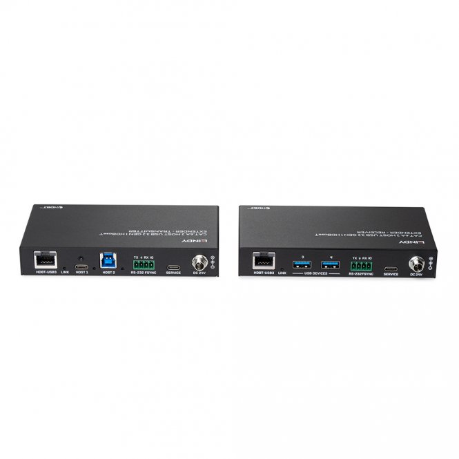 Lindy Extender 2 Hôtes USB 3.2 Gen 1 Cat.6A HDBaseT, 100m 