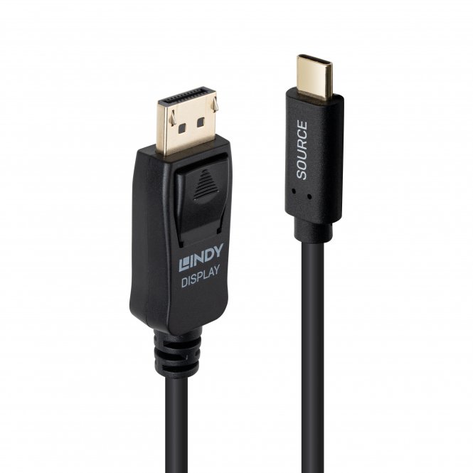 Lindy Câble adaptateur USB Type C vers DisplayPort 4K60 avec HDR, 2m 