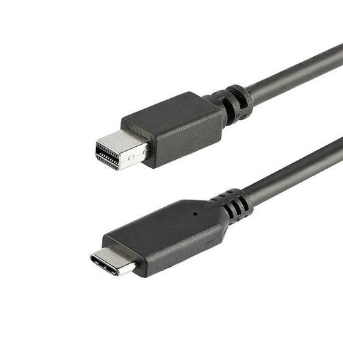 StarTech Câble adaptateur USB-C vers Mini DisplayPort 4K 60 Hz de 1 m - Câble adaptateur - USB-C (M) pour Mini DisplayPort (M) - USB 3.1 / Thunderbolt 3 / DisplayPort 1.2 - 1 m - support pour 4K60Hz (3840 x 2160) - noir