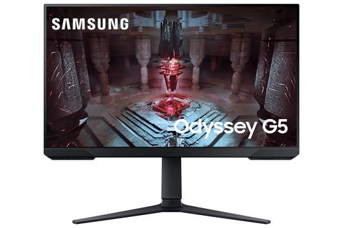 Samsung Odyssey G5 S27CG510EU - G51C Series - écran LED - 27" - 2560 x 1440 QHD @ 165 Hz - VA - 300 cd/m² - 3000:1 - HDR10 - 1 ms - 2xHDMI, DisplayPort - noir 