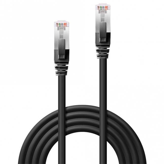 Lindy Câble réseau Noir Cat.6 S/FTP LSZH, 7.5m (testé par Fluke) 