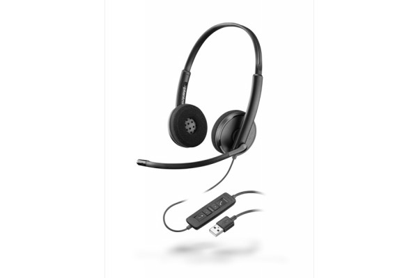 PLANTRONICS Blackwire C3220 Black casque USB-A - 2 écouteurs 