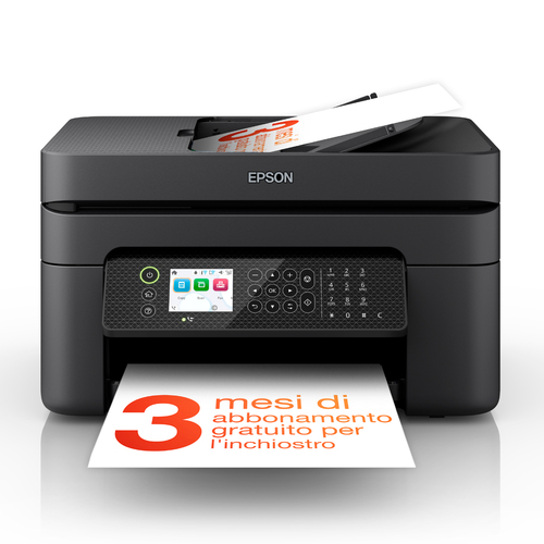 Epson WorkForce WF-2950DWF - Imprimante multifonctions - couleur - jet d'encre - 216 x 297 mm (original) - A4/Letter (support) - jusqu'à 10 ppm (impression) - 100 feuilles - 33.6 Kbits/s - USB 2.0, Wi-Fi(n) 