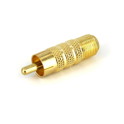 StarTech.com Adaptateur RCA vers coaxial de type F - M/F - Adaptateur vidéo - vidéo composite - RCA mâle pour connecteur F femelle - or 