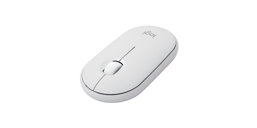 Logitech Pebble 2 Combo - Ensemble clavier et souris - sans fil - Bluetooth LE - AZERTY - Français - blanc ton sur ton 