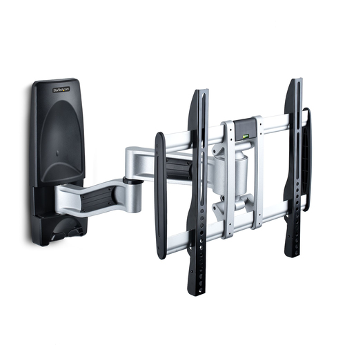 StarTech.com Articulating TV Wall Mount, VESA Wall Mount Supports 65 inch/99lb/Flat/Curved TVs, Retractable Low Profile Wall Mount TV Bracket, Adjustable Corner TV Wall Mount, Swivel/Rotation/Tilt (TV-WALL-MOUNT-65FS) - Kit de montage (support mural, 2 cr 