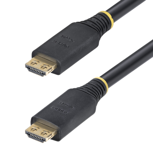 StarTech.com - High Speed - câble HDMI - HDMI mâle pour HDMI mâle - 15 m - blindé - noir - sans halogène, actif, support pour 4K60Hz, support 1 440 p (UWQHD) 144 Hz, support 1080 p 240 Hz