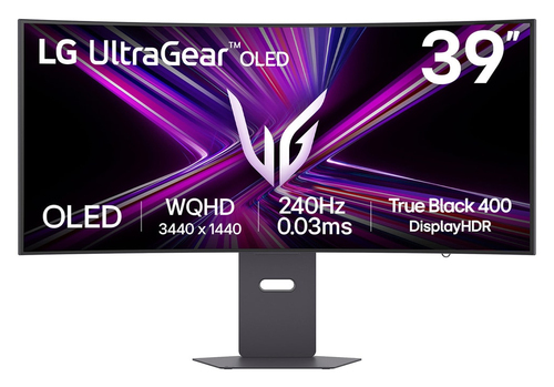 LG UltraGear 39GX900A-B - Moniteur OLED - jeux - incurvé - 39" - 3440 x 1440 UWQHD @ 240 Hz - 1500000:1 - DisplayHDR 400 True Black - 0.03 ms - 2xHDMI, DisplayPort, USB-C - haut-parleurs 