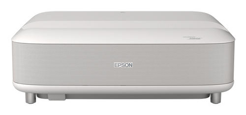 Epson Lifestudio Grand EH-LS670W - Projecteur 3LCD - 3600 lumens (blanc) - 3600 lumens (couleur) - 1920 x 1080 x 2 - 16:9 - 4K - objectif à ultra courte focale - 802.11a/b/g/n/ac sans fil/Miracast - Blanc diamant - Android TV 