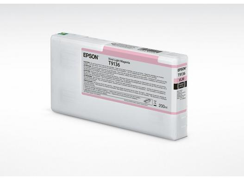 Epson T9136 - 200 ml - Magenta vif clair - original - cartouche d'encre - pour SureColor SC-P5000 STD Spectro, SC-P5000 Violet, SC-P5000 Violet Spectro