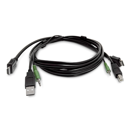 StarTech.com - Câble adaptateur - Conformité TAA - HDMI, USB type A, prise audio de 3,5 mm mâle pour HDMI, USB Type B, prise audio de 3,5 mm mâle - 1.8 m - disponible 15 jours 