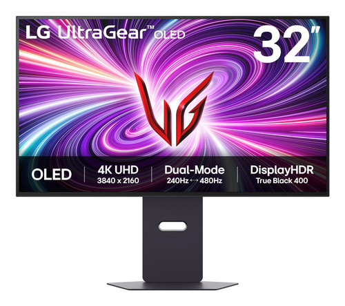 LG UltraGear 32GX870A-B - Moniteur OLED - jeux - 32" (31.5" visualisable) - 3840 x 2160 4K UHD (2160p) @ 240 Hz - 275 cd/m² - 1500000:1 - DisplayHDR 400 True Black - 0.03 ms - 2xHDMI, DisplayPort, USB-C - haut-parleurs 