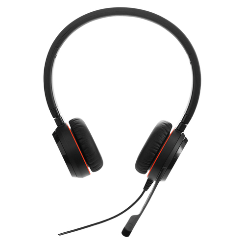 Jabra Evolve 20SE MS stereo - Micro-casque - sur-oreille - filaire - USB-C, USB-A - isolation acoustique - Certifié pour Microsoft Teams 
