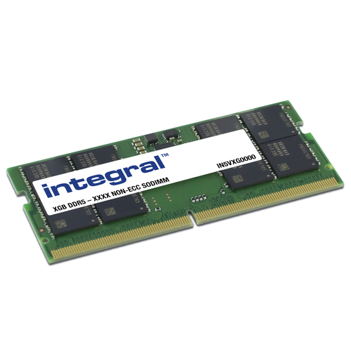 Integral - DDR5 - module - 16 Go - SO DIMM 262 broches - 5600 MHz / PC5-44800 - CL46 - 1.1 V - mémoire sans tampon - on-die ECC 