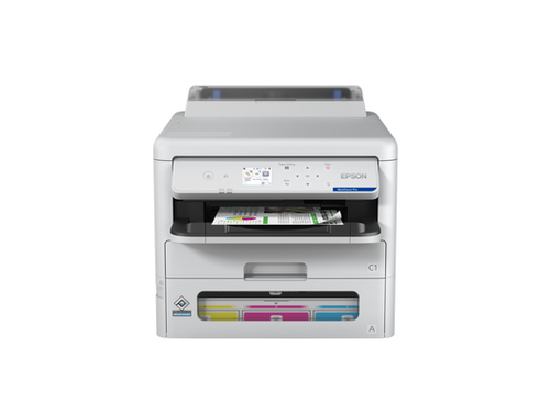 Epson WorkForce Pro EP-C800RDW - Imprimante - couleur - Recto-verso - jet d'encre - A4/Legal - 4 800 x 1 200 ppp - jusqu'à 25 ppm (mono)/jusqu'à 25 ppm (couleur) - capacité : 330 feuilles - USB 2.0, Gigabit LAN, Wi-Fi(ac)