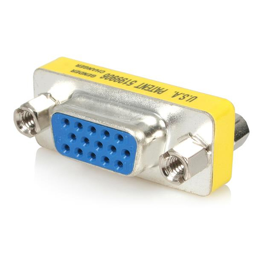 StarTech.com Changeur de genre VGA HD15 slim - Coupleur / Adaptateur VGA vers VGA - Inverseur de genre - F/F - Changeur de genre VGA - HD-15 (VGA) (F) pour HD-15 (VGA) (F) - pour P/N: DP2VGAMM6B, HD2VGAMM6, MXTMMHQ2M, MXTMMHQ30M, MXTMMHQ3M, MXTMMHQ5M, MXT 