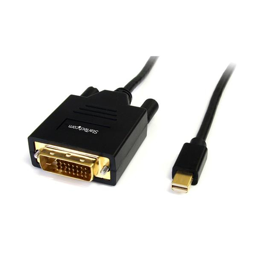 StarTech Câble Adapteur Mini DisplayPort® vers DVI de 1.8 m - Convertisseur Mini DP - Mini DisplayPort Mâle - DVI-D Mâle - 1920x1200 - Câble DisplayPort - Mini DisplayPort (M) pour DVI-D (M) - 1.8 m - noir