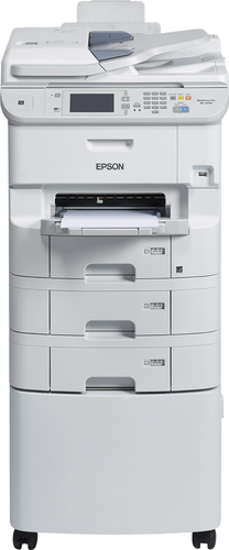 Epson WorkForce Pro WF-6590D2TWFC - Imprimante multifonctions - couleur - jet d'encre - Legal (216 x 356 mm) (original) - A4/Legal (support) - jusqu'à 24 ppm (impression) - 1580 feuilles - 33.6 Kbits/s - USB 2.0, Gigabit LAN, Wi-Fi(n), NFC, hôte USB 2.0 