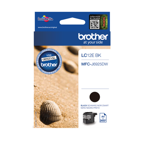 Brother LC12EBK - Capacité XL - noir - original - cartouche d'encre - pour Brother MFC-J6925DW 
