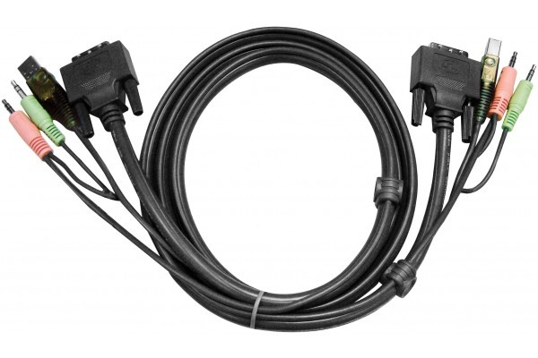 ATEN 2L-7D03UI CABLE KVM DVI-I/USB/AUDIO 3M 