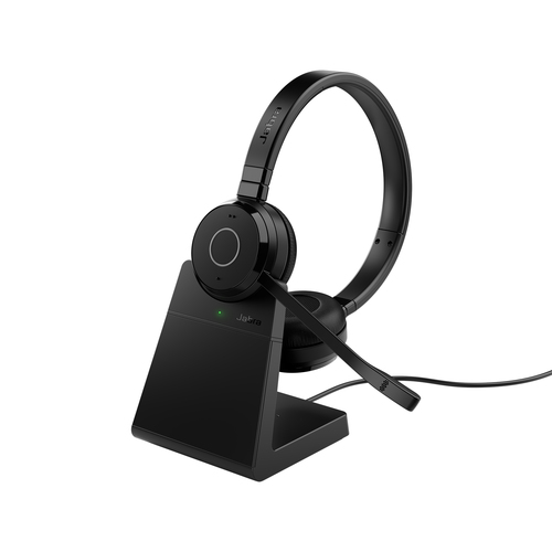 Jabra Evolve 65 TE Stereo - Micro-casque - sur-oreille - Bluetooth - sans fil - USB-A via adaptateur Bluetooth - isolation acoustique - Certifié pour Microsoft Teams 