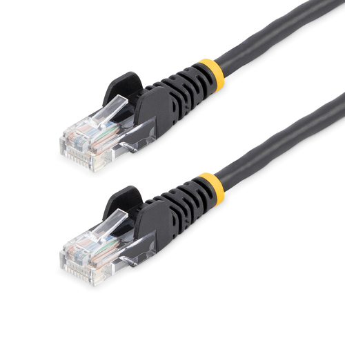 7m Black Snagless Cat5e Patch Cable 