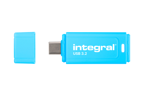 CLE USB 64GB USB-C 3.2 GEN1 DRIVE (USB3.1 USB3.0) NEON-C BLUE JUSQU'A 150MB/s EN LECTURE ET 30 MB/s EN ECRITURE 