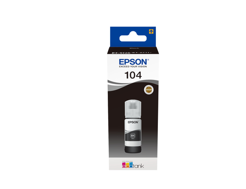 Epson EcoTank 104 - 65 ml - noir - original - réservoir d'encre - pour EcoTank ET-14100, 1810, 2721, 2810, 2811, 2812, 2814, 2815, 2820, 2821, 2825, 2826, 4800 