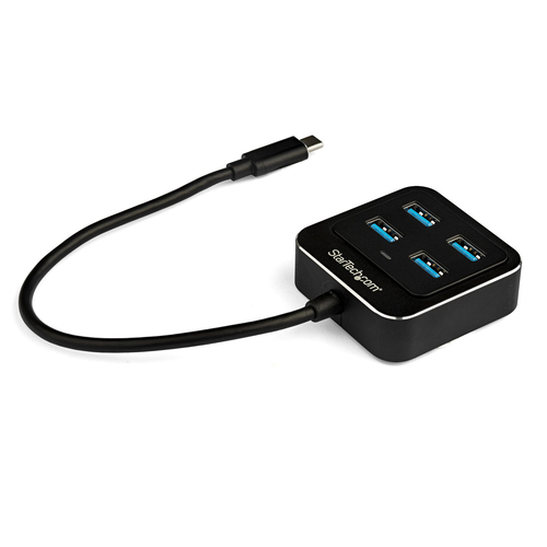 StarTech.com Hub USB 3.1 Type-C à 4 ports - USB 3.1 Gen 2 (10 Gbps) - Multiprise USB-C vers 4x USB-A - Auto-alimenté - Concentrateur (hub) - 4 x SuperSpeed USB 3.0 - de bureau - pour P/N: PEXUSB321C 
