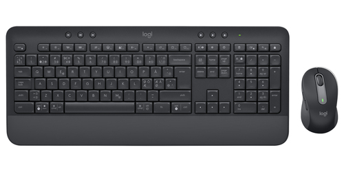 Logitech Signature MK650 Combo for Business - Ensemble clavier et souris - sans fil - Bluetooth LE - QWERTY - Nordique (Danois/Finnois/Norvégien/Suédois) - graphite 