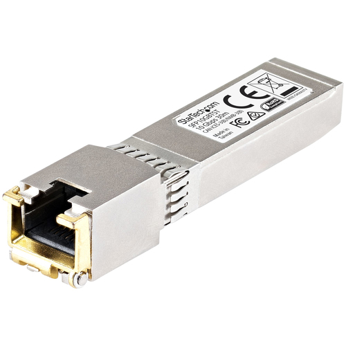 StarTech.com Module SFP+ RJ45 compatible Cisco - Mini GBIC 10GBASE-T - Module transmetteur SFP+ - 10GbE - 10GBase-T - RJ-45 - jusqu'à 30 m 