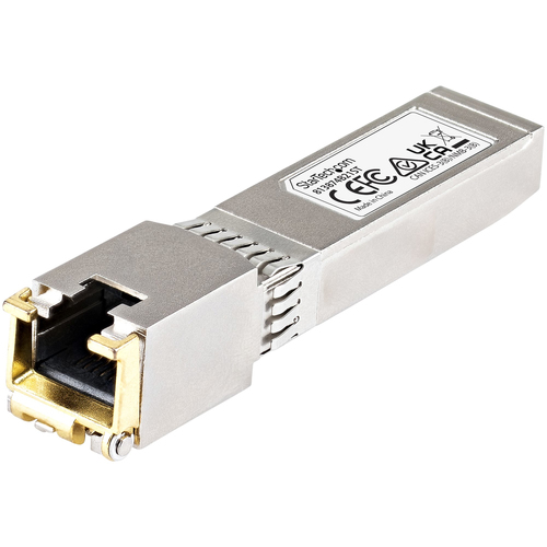 StarTech.com Module SFP+ RJ45 compatible HP 813874-B21 - Adaptateur SFP / Mini GBIC en cuivre 10GBASE-T jusqu'à 30 m - Garantie à vie - Module transmetteur SFP+ (équivalent à : HP 813874-B21) - 10GbE - 10GBase-T - RJ-45 - jusqu'à 30 m 