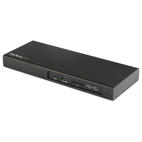 StarTech.com Dock Thunderbolt 3 à double affichage 4K 60 Hz - Slot pour lecteur de carte M.2 PCIe et de carte SD - 3x USB - PD 85 W - Station d'accueil - Thunderbolt 3 - DP, Thunderbolt - 1GbE - Conformité TAA - pour P/N: ARMBARDUO, ARMBARDUOV, ARMDUAL, A 