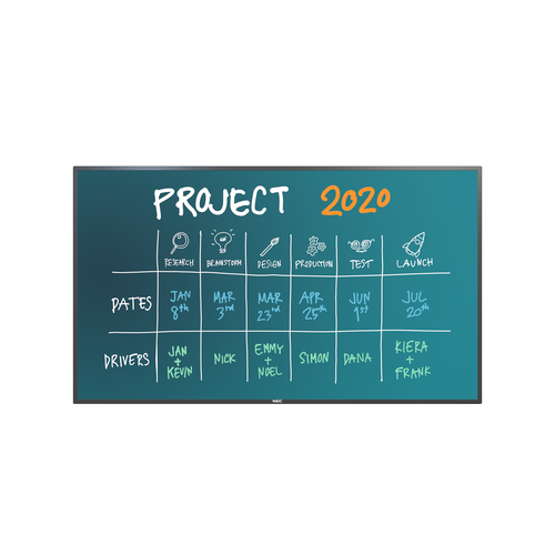 86" V Series Lrge frmt/LED/500cd/m2/24/7 