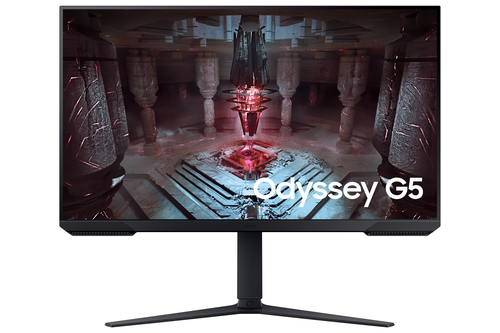 Samsung Odyssey G5 S32CG510EU - G51C Series - écran LED - jeux - 32" - 2560 x 1440 QHD @ 165 Hz - VA - 300 cd/m² - 3000:1 - HDR10 - 1 ms - 2xHDMI, DisplayPort - noir 