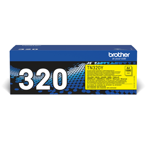 Brother TN320Y - Jaune - original - cartouche de toner - pour Brother DCP-9055CDN, DCP-9270CDN, HL-4140CN, MFC-9465CDN 