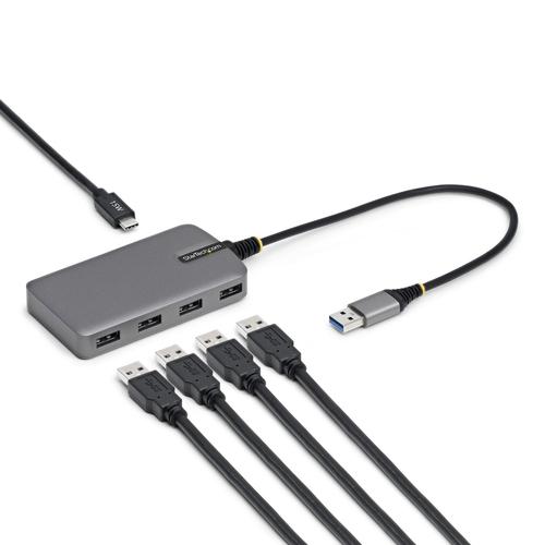 StarTech.com - Concentrateur (hub) - 4 x USB 3.2 Gen 1 + 1 x USB-C + 1 x USB-A 3.2 Gen 1 - de bureau 