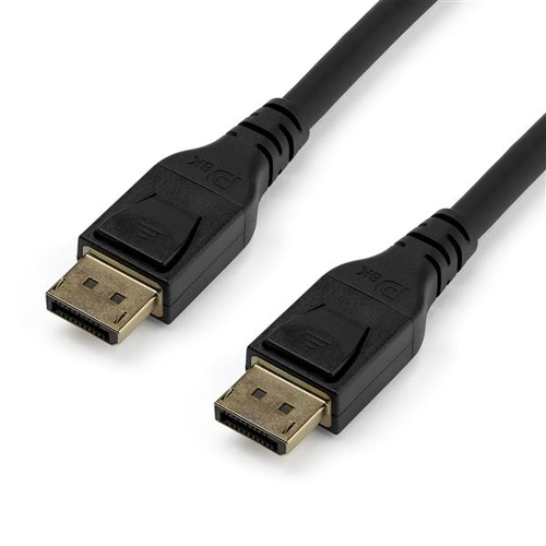 StarTech Câble vidéo DisplayPort 1.4 de 3 m - Certifié VESA (DP14MM3M) - Câble DisplayPort - DisplayPort (M) verrouillé pour DisplayPort (M) verrouillé - DisplayPort 1.4 - 3 m - support 8K - noir - pour P/N: CDP2DPHD, CDP2DPVGA, SV231QDPU34K, TB32DP14