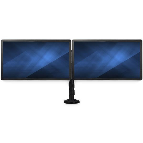 StarTech.com Bras pour écran PC double affichage à fixation bureau - Pince / oeillet - 27 po - Montage VESA - ARMBARDUOG - Pied - pour 2 moniteurs - plastique, aluminium, acier - noir - Taille d'écran : 13"-27" - oeillet, montrable sur bureau 