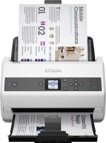 Epson WorkForce DS-870 - Scanner de documents - Capteur d'images de contact (CIS) - Recto-verso - A4 - 600 dpi x 600 dpi - jusqu'à 65 ppm (mono) / jusqu'à 65 ppm (couleur) - Chargeur automatique de documents (100 feuilles) - jusqu'à 7000 pages par jour - 