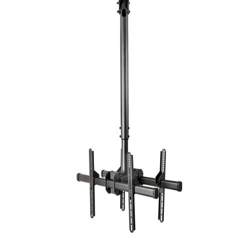 StarTech.com Double support de plafond pour TVs dos à dos avec poteau de 3,5 à 5 pieds - Téléviseurs de 32"-75" - FPCEILBTB - Support - pour écran plat - acier robuste - noir - Taille d'écran : 32"-75" - montable au plafond - disponible 24 / 48h